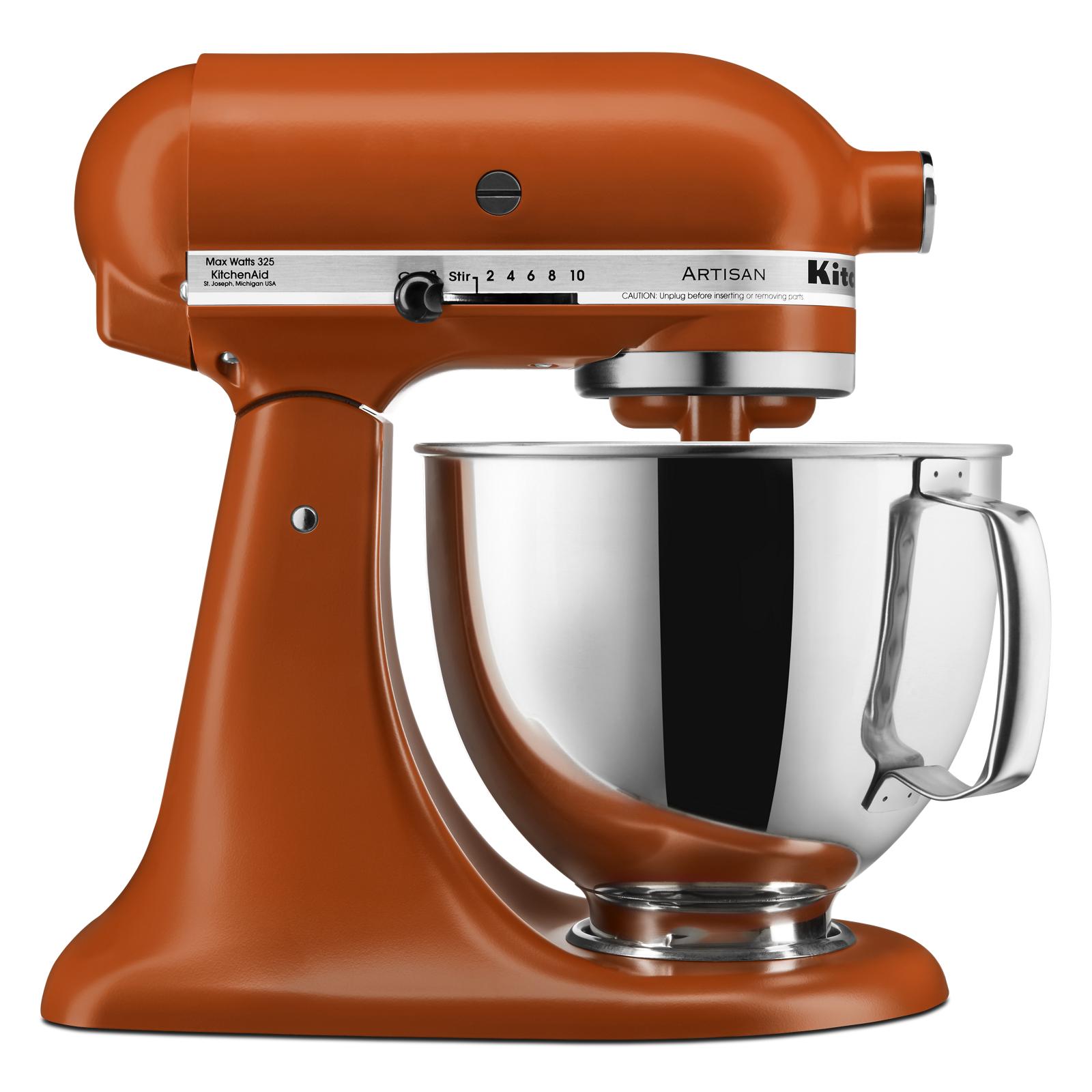 Batteur sur socle Artisan à tête inclinable de 5 pintes, KitchenAid Orange brûlée - Kitchenaid - Batteur sur socle - - La Guilde Culinaire