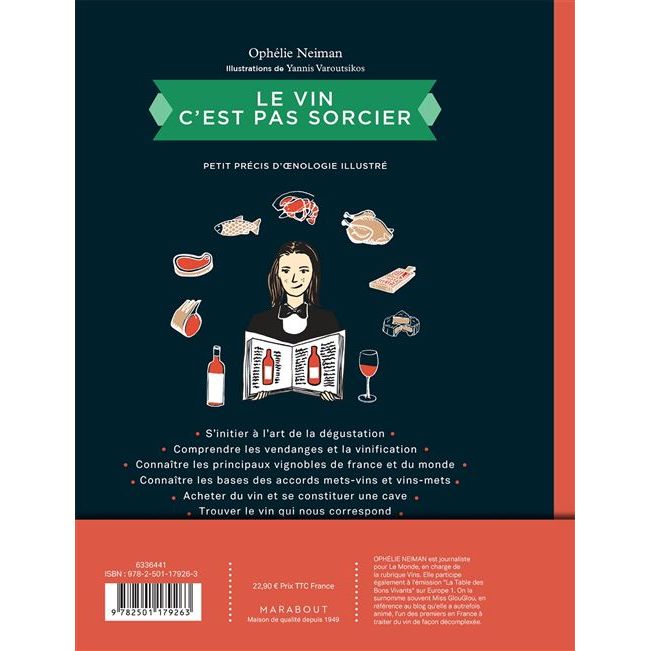 C'est Pas Sorcier - Edition 2025 : Le vin c'est pas sorcier - Marabout - Livre d'alcool et boisson - - La Guilde Culinaire