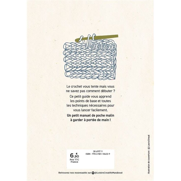 Mon p'tit cours de poche - Le crochet - Marabout - Loisir créatif - - La Guilde Culinaire