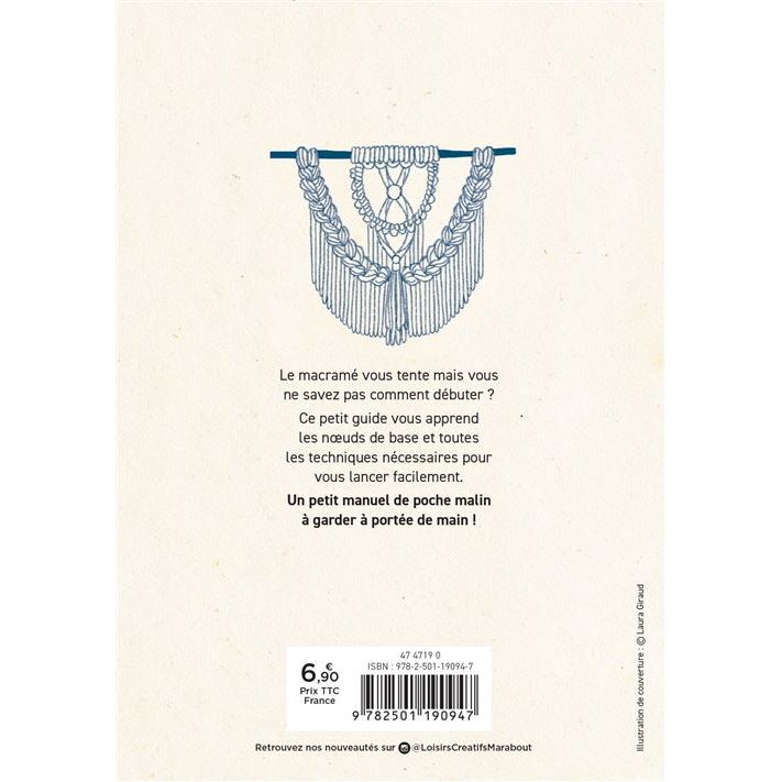Mon p'tit cours de poche - Le macramé - Marabout - Loisir créatif - - La Guilde Culinaire