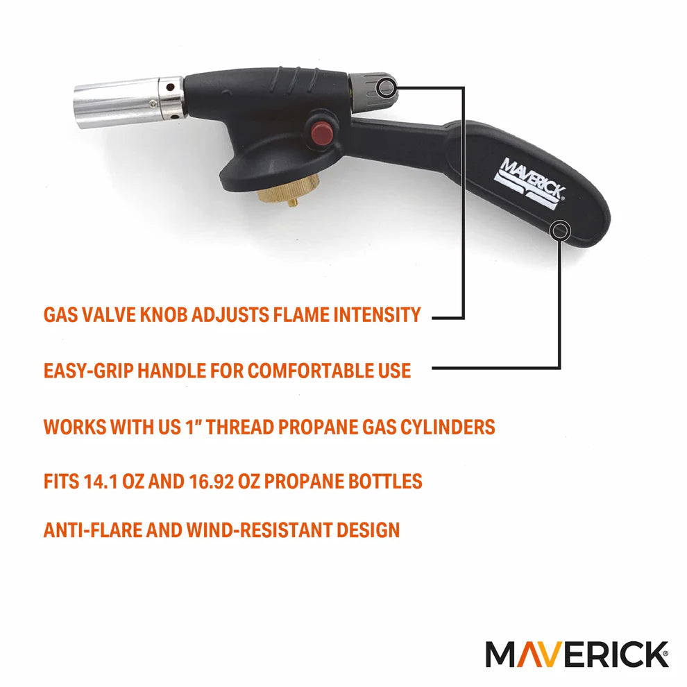 Torche à propane portative pour barbecue - Maverick - Accessoire pour BBQ - - La Guilde Culinaire
