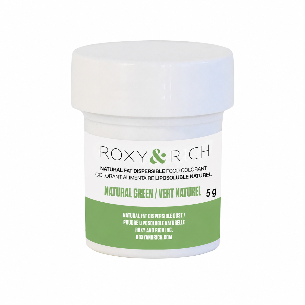 Colorant Alimentaire Liposoluble Naturel Vert 5g - Roxy & Rich - Colorant alimentaire liposoluble naturel - PN5-013 - La Guilde Culinaire