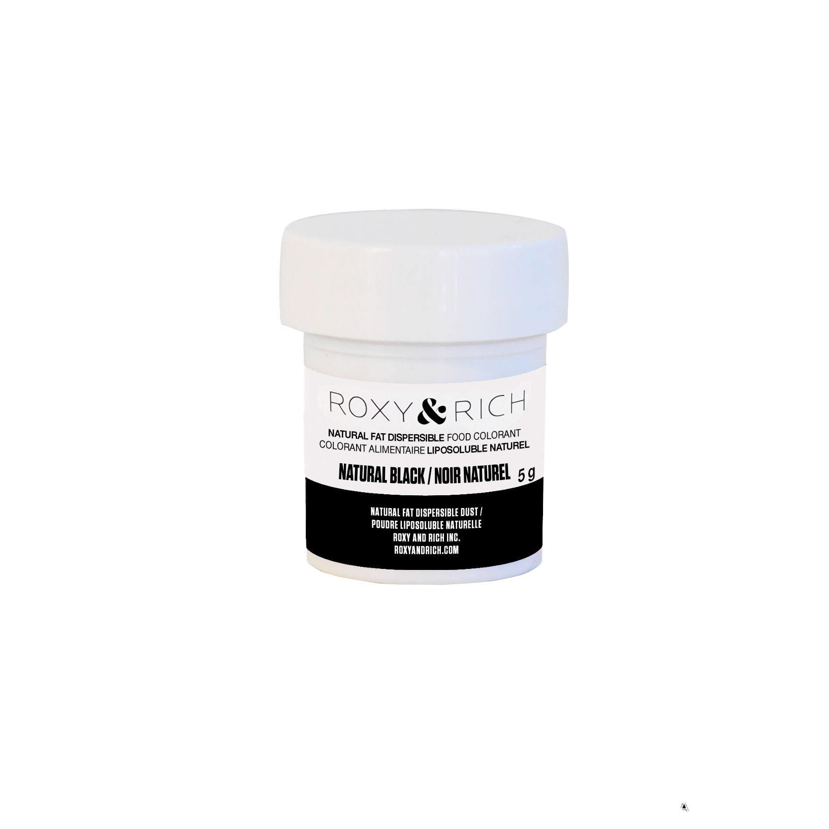 Colorant Alimentaire Liposoluble Naturel Noir * 5g - Roxy & Rich - Colorant alimentaire liposoluble naturel - PN5-010 - La Guilde Culinaire