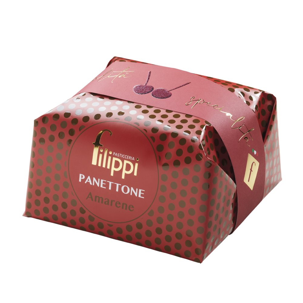 Panettone aux griottes confites 500g - Filippi Pâtisserie - Panettone - - La Guilde Culinaire