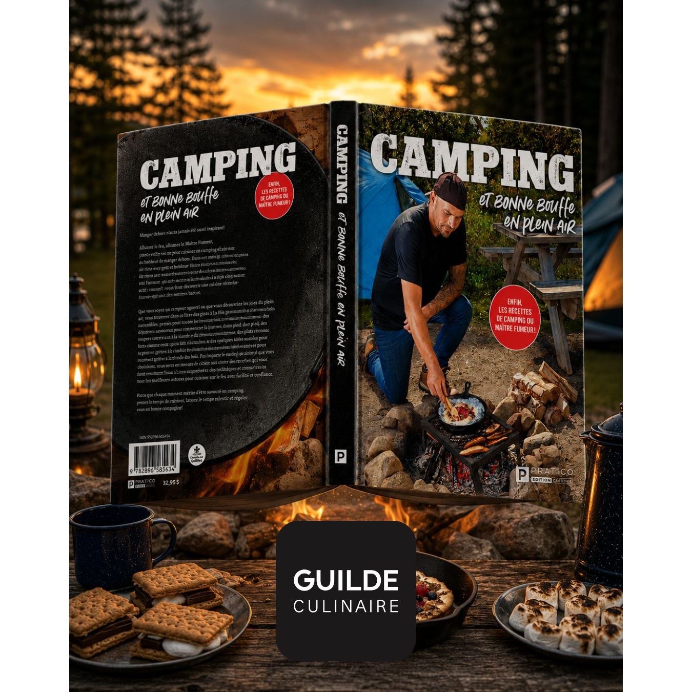 Camping et bonne bouffe en plein air - Pratico Ed. - Livre de cuisine - - La Guilde Culinaire