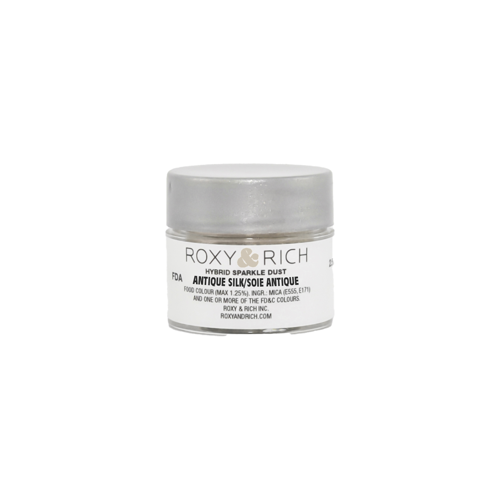 Poudre étincelante hybride Soie Antique 2.5g - Roxy & Rich - Poudre étincelante - S2-001 - La Guilde Culinaire