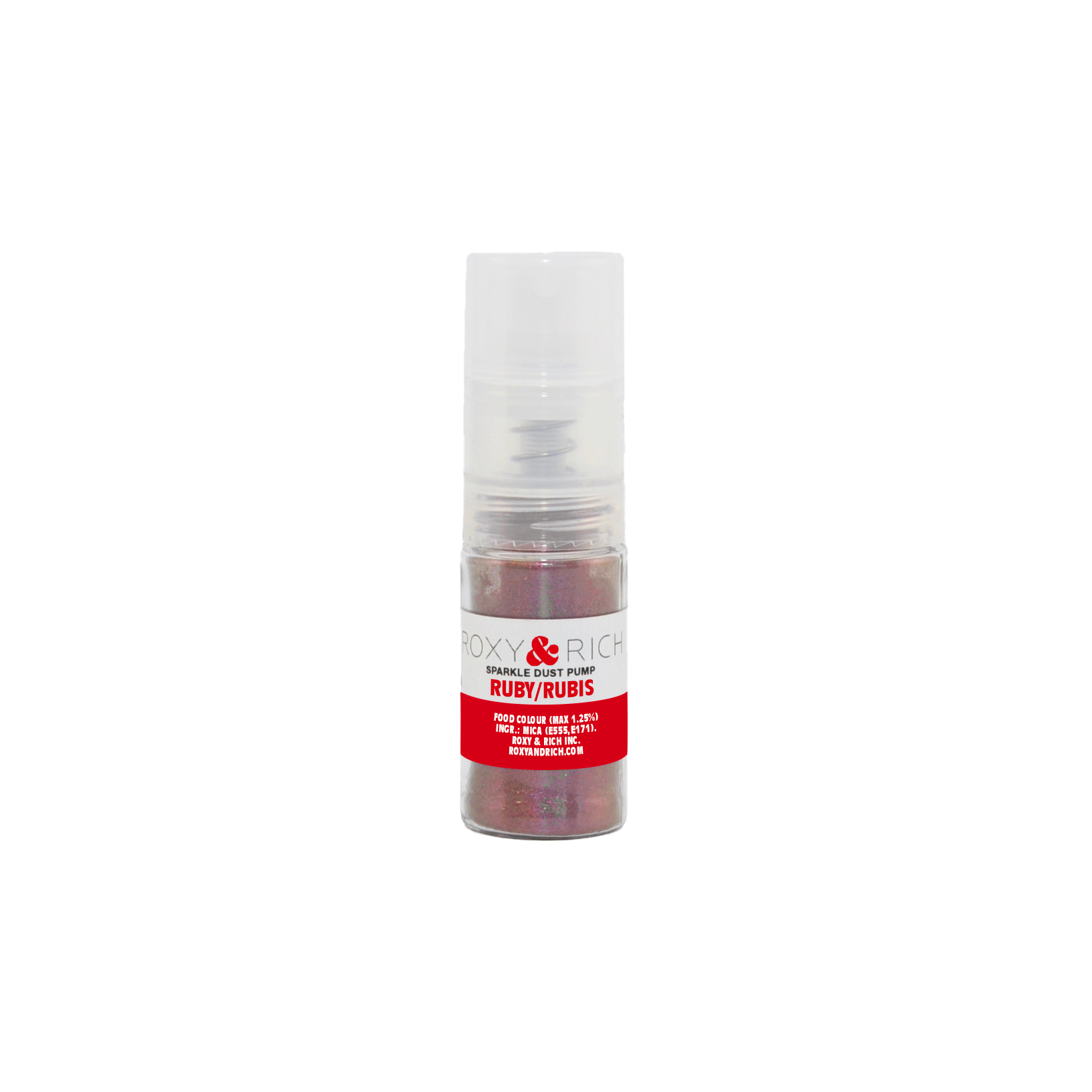 Pompes pour poudres étincelantes Rubis 4g - Roxy & Rich - Poudre étincelante - S4-032P - La Guilde Culinaire