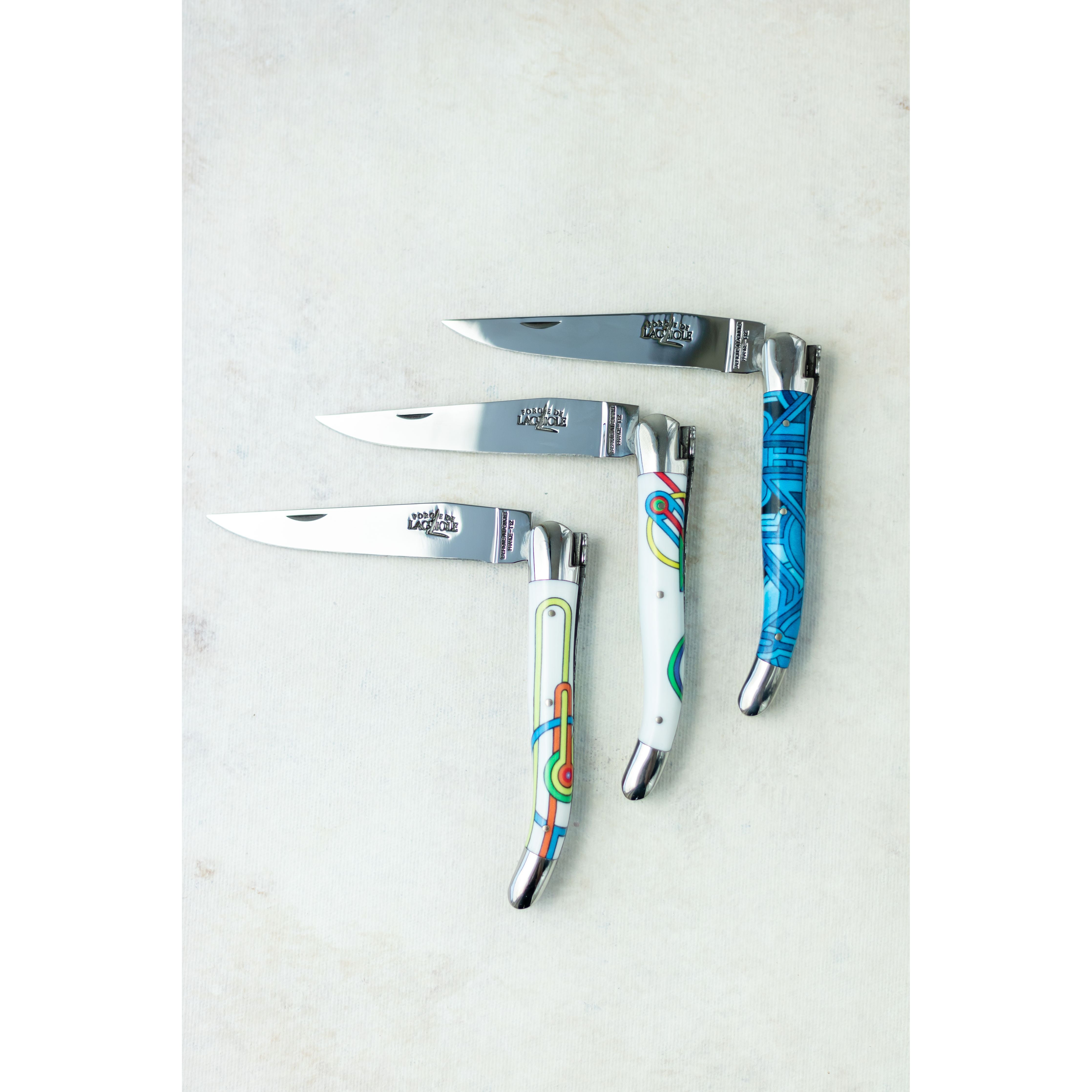 Couteau pliant 11 cm, mitres inox brillant, Seize Happywallmaker – Laguiole - Laguiole - Couteau de poche - - La Guilde Culinaire