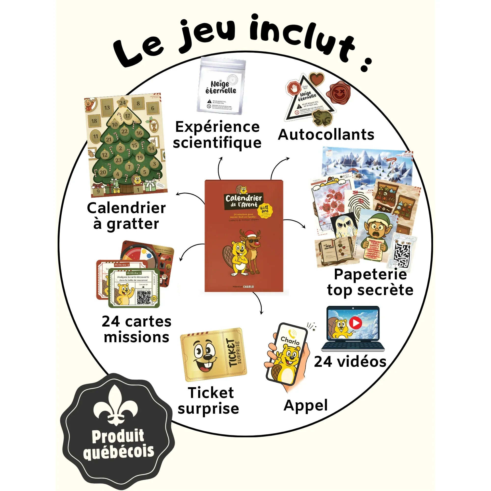 L'affaire du traîneau disparu : Calendrier de l'Avent - Charlo Jeux et Aventures - Calendrier de l'avent - - La Guilde Culinaire