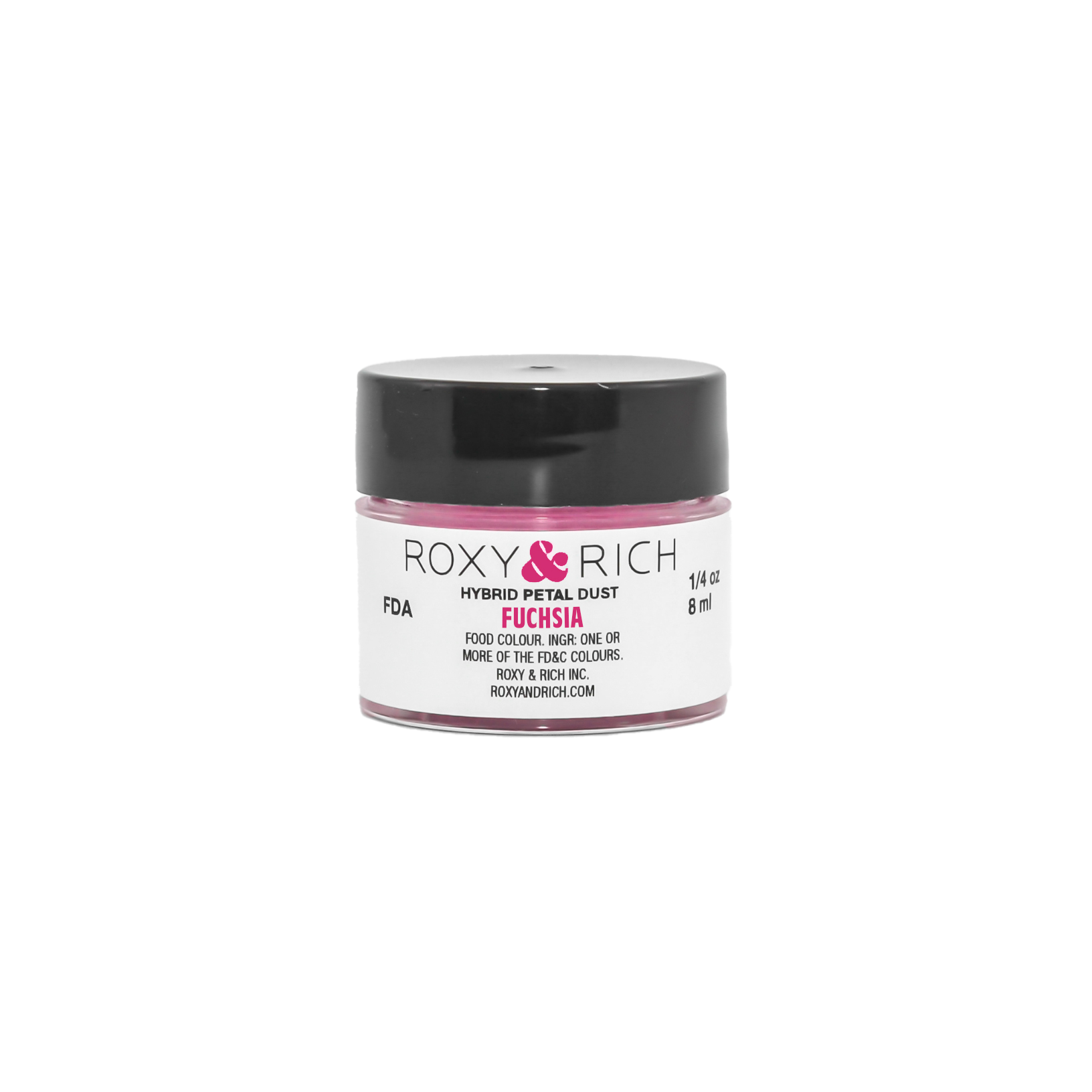 Poudres hybrides pour Pétales Fuchsia 7g/ 1/4 oz - Roxy & Rich - Poudres Hybrides Pétales - T2-070 - La Guilde Culinaire