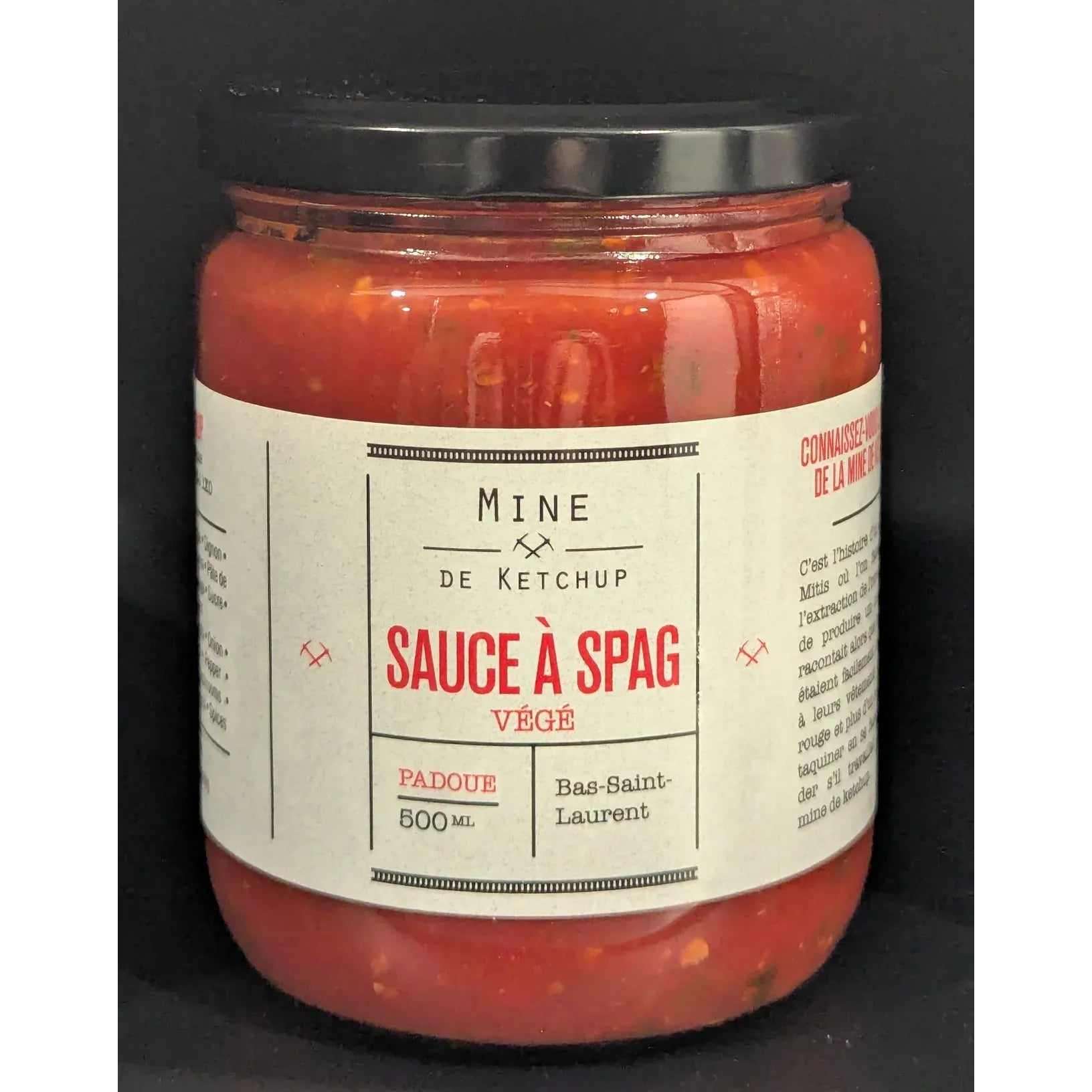 Sauce à Spagh Végé - Mine de Ketchup - Condiment - - La Guilde Culinaire