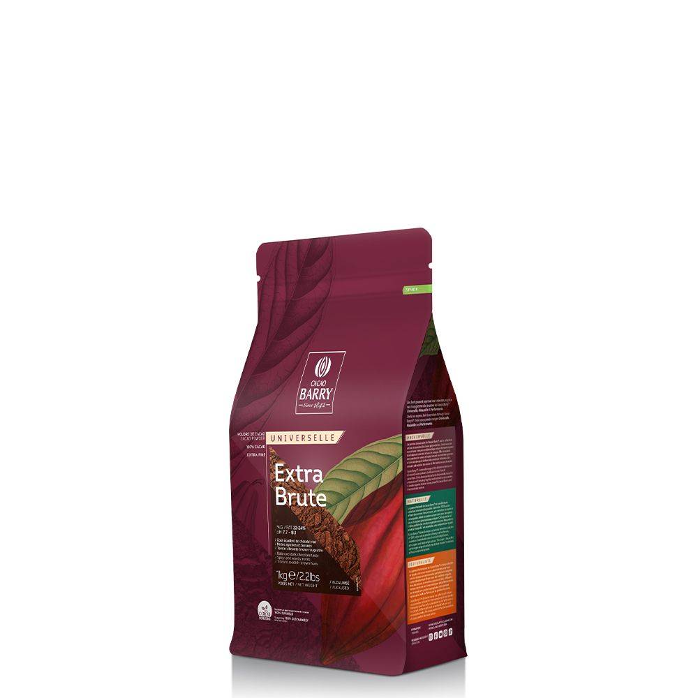 Poudre de cacao Extra Brute 1kg - 100% cacao - Callebaut - Poudre de cacao - - La Guilde Culinaire