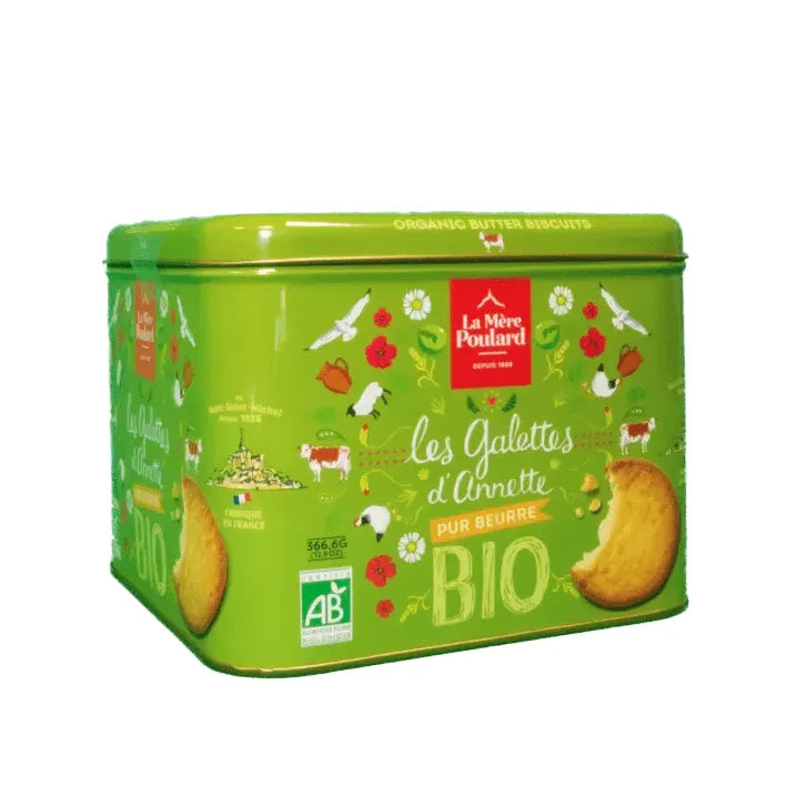 Coffret bio « Les galettes d’Annette » pur beurre 366,6g - La Mère Poulard - Biscuit - - La Guilde Culinaire
