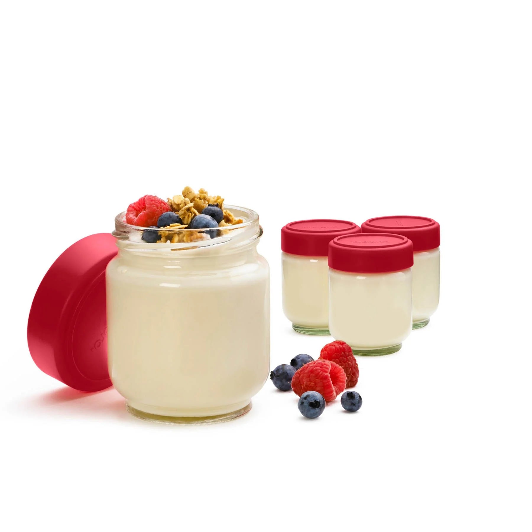Pots en verre hermétiques 160ml-6oz - Cuisipro - Yaourtière - - La Guilde Culinaire