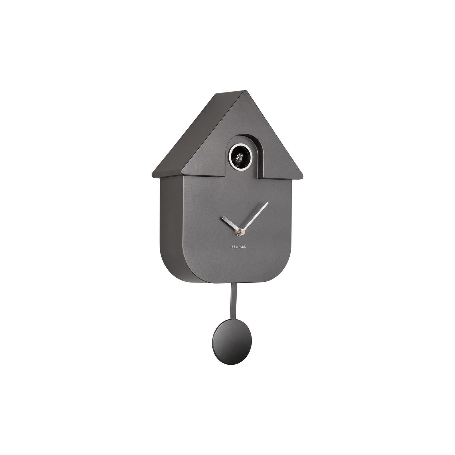 Horloge "The Modern Cuckoo" Gris foncé métalique - Horloge Karlsson - Horloge - M5-KMC-DG01 - La Guilde Culinaire