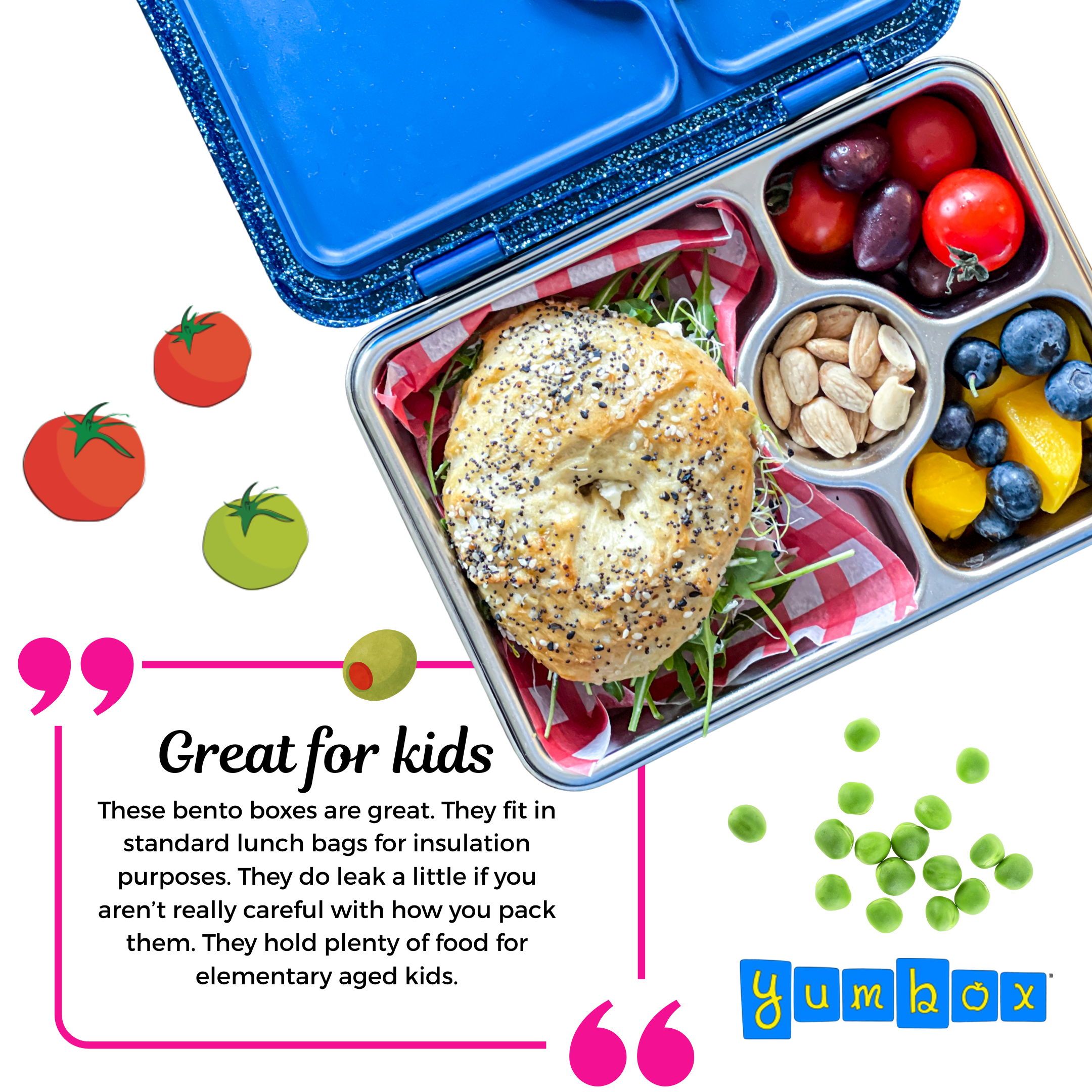 Yumbox Prêt – Boîte à Lunch Bento Étanche en Acier Inoxydable - Yumbox - Boîte à repas - - La Guilde Culinaire