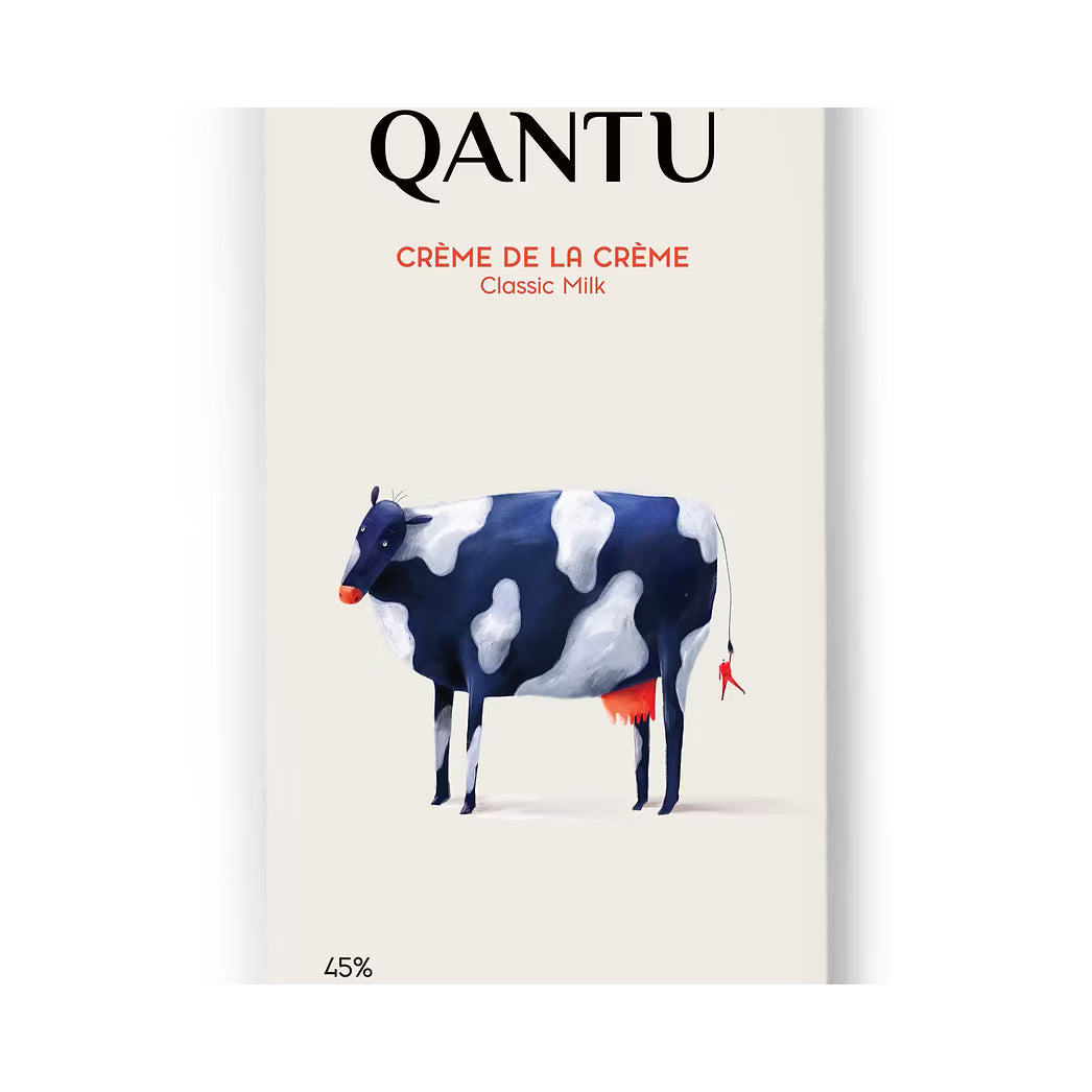 Chocolat au lait Crème de la Crème 45% - QANTU - Tablette de chocolat - - La Guilde Culinaire