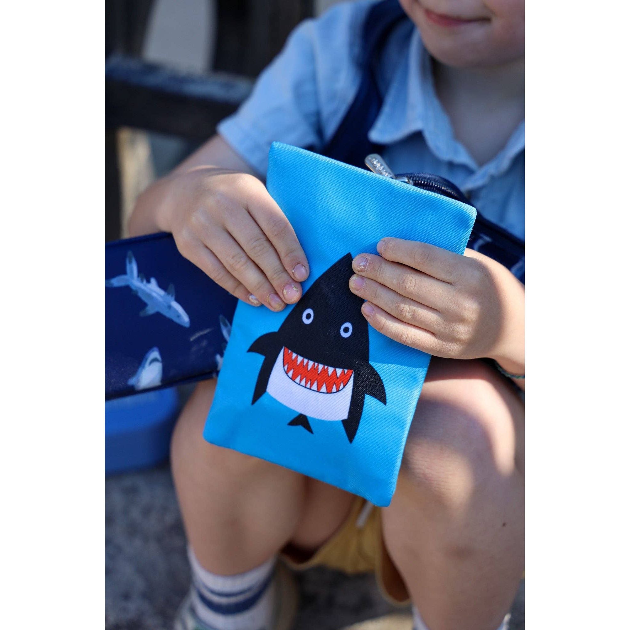 Packs de glace en gel avec housses en tissu 2 pièces – Monstre et requin - Yumbox - Boîte à repas - - La Guilde Culinaire