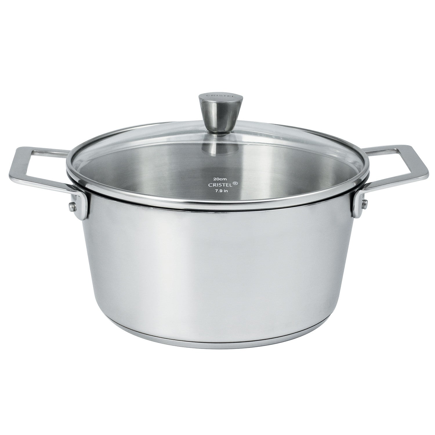 Faitout inox brossé avec couvercle Cristel - Collection 1826 - Cristel - Marmite - - La Guilde Culinaire