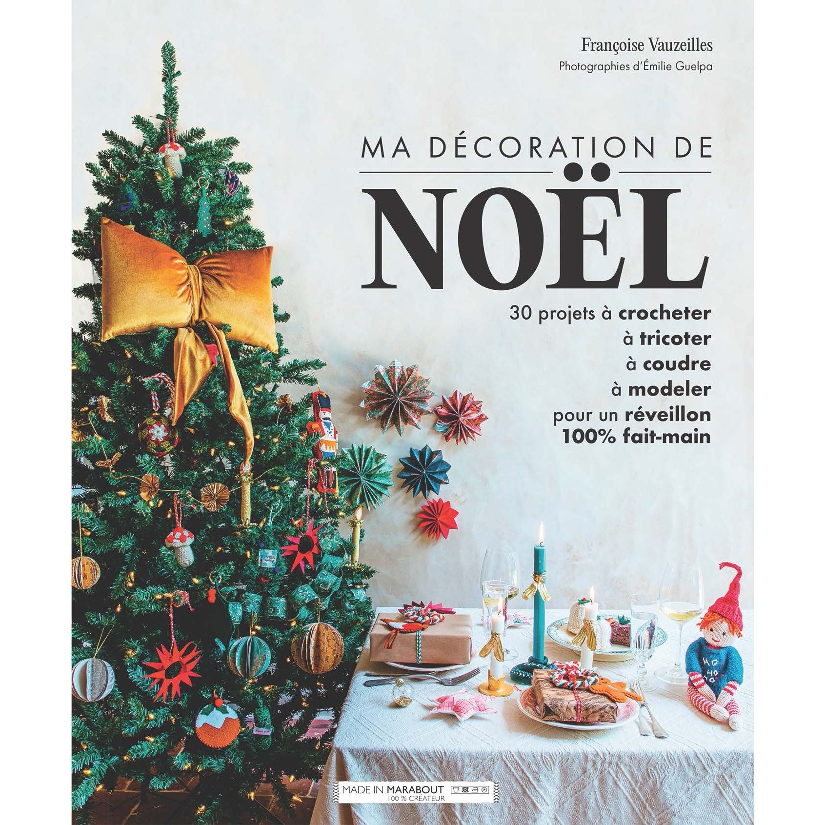 Ma décoration de Noël DIY - Marabout - Livre - - La Guilde Culinaire