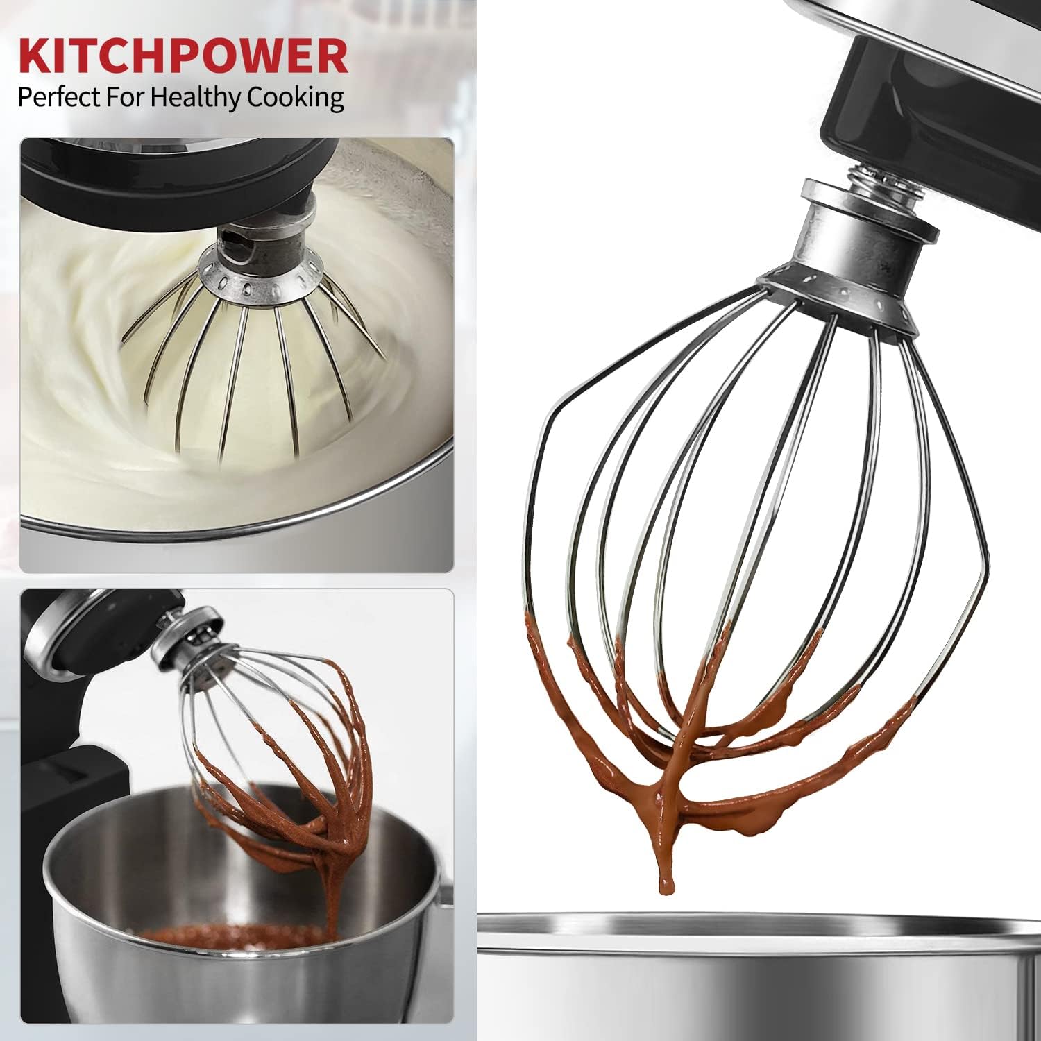 Fouet à 6 fils en acier inoxydable K45WW pour KitchenAid - Kitchenaid - Fouets batteur sur socle - - La Guilde Culinaire