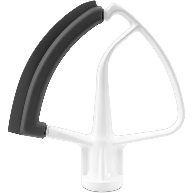 Fouet plat à bord souple pour KitchenAid Blanc - Kitchenaid - Fouets batteur sur socle - KFE5T - La Guilde Culinaire