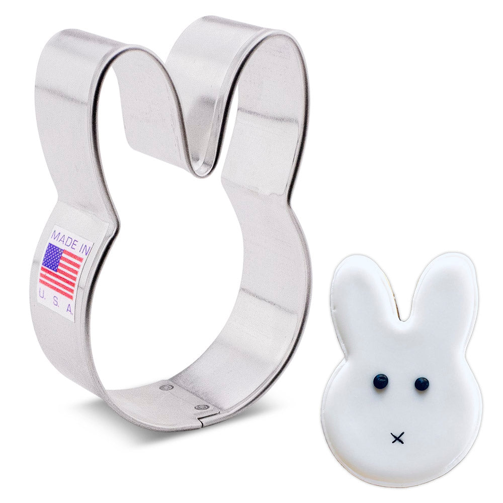 Emporte-pièce tête de lapin mignonne, 2" x 3" - Ann Clark Cookie Cutters - Emporte-pièce - - La Guilde Culinaire