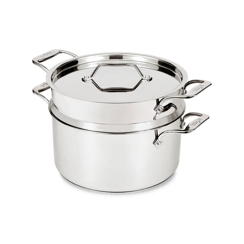 Multicuiseur en acier inoxydable avec passoire et couvercle, 8 pintes - All-Clad - Multicuiseur - - La Guilde Culinaire