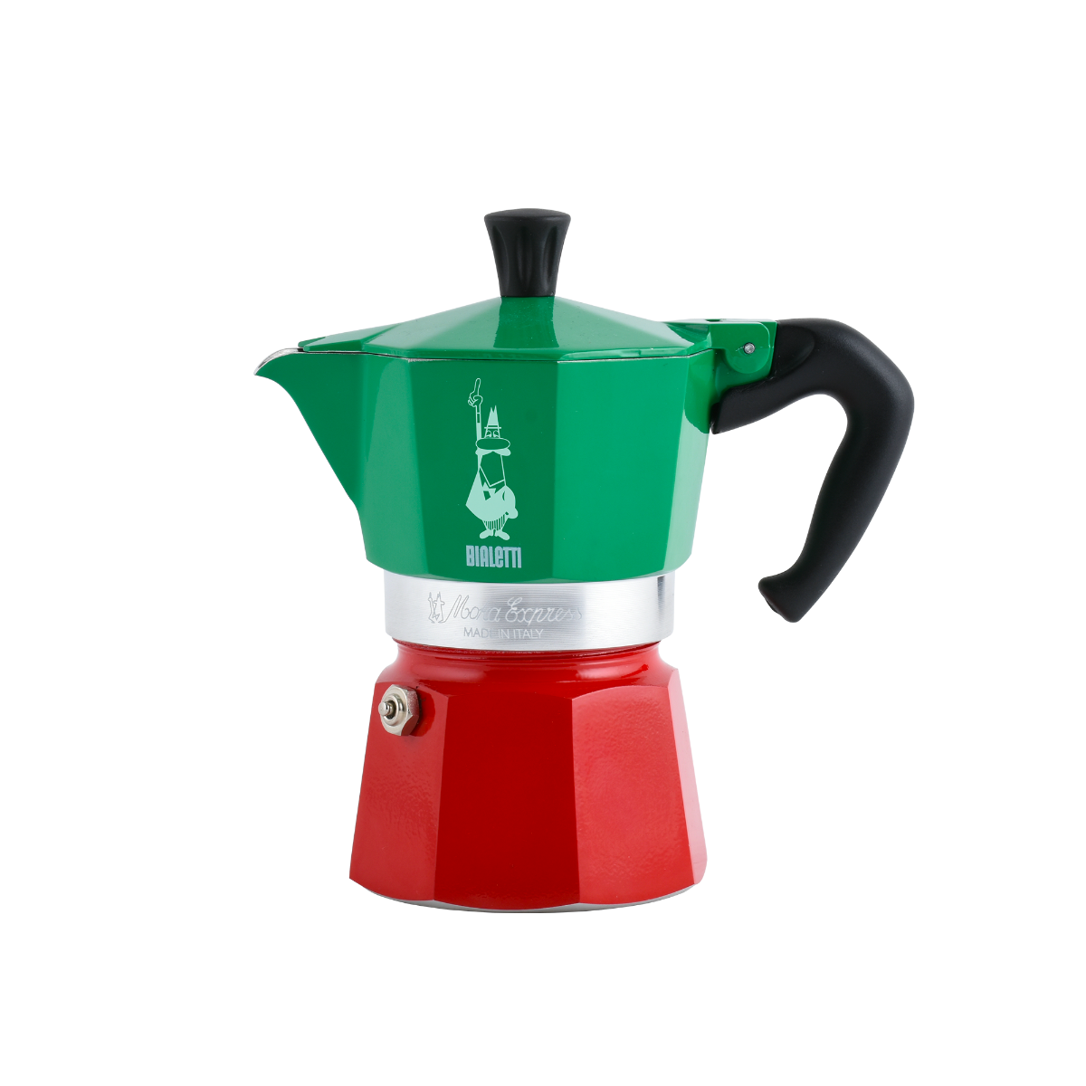 Bialetti Moka Express Tricolore 3 tasses - Bialetti - Cafetière italienne - 30BL/18951 - La Guilde Culinaire