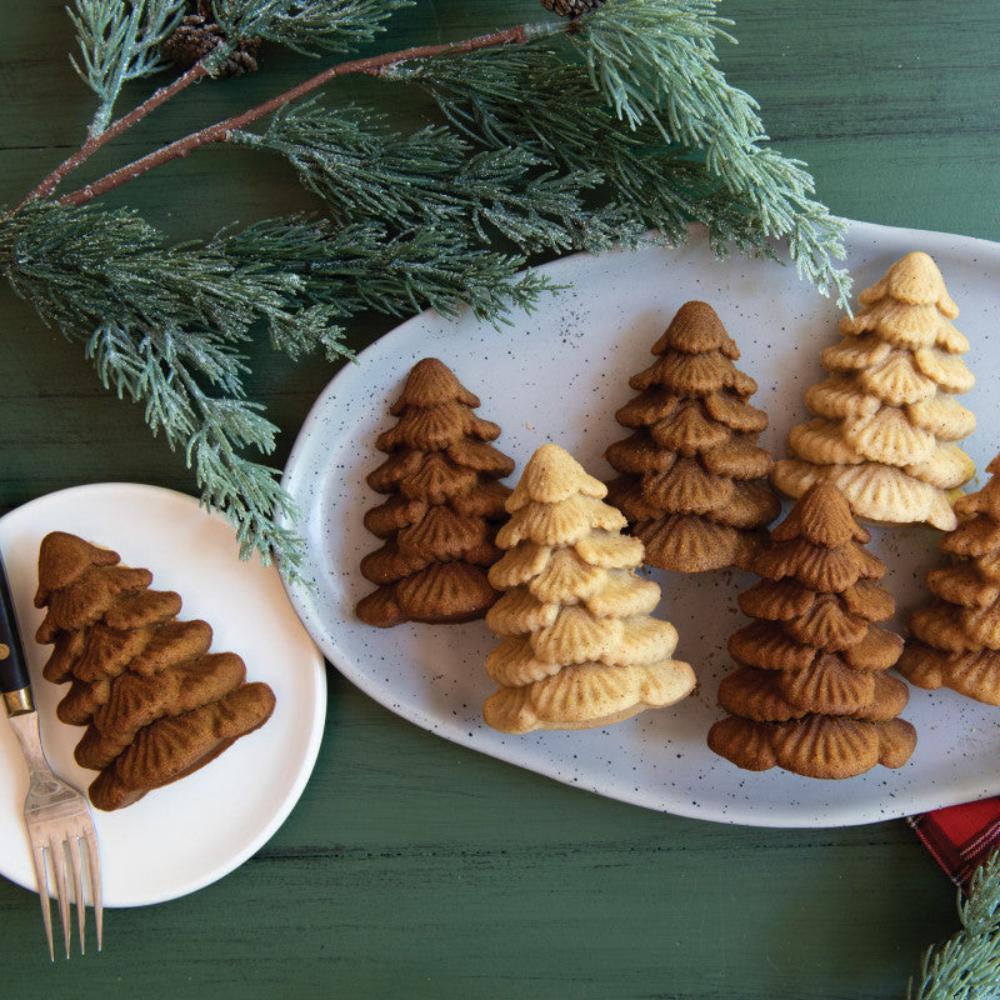Moule à gâteau 6 mini sapins Silver - Nordic Ware - Moule à gâteaux - - La Guilde Culinaire