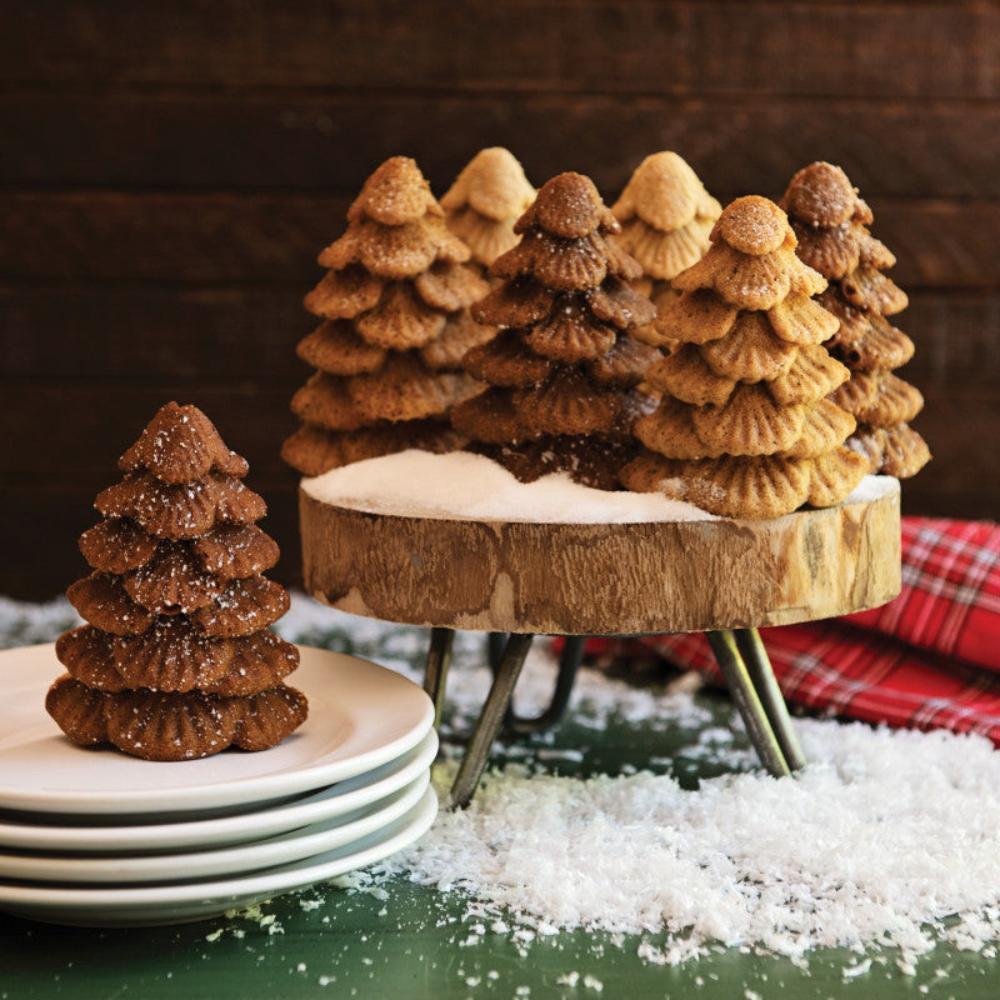 Moule à gâteau 6 mini sapins Silver - Nordic Ware - Moule à gâteaux - - La Guilde Culinaire