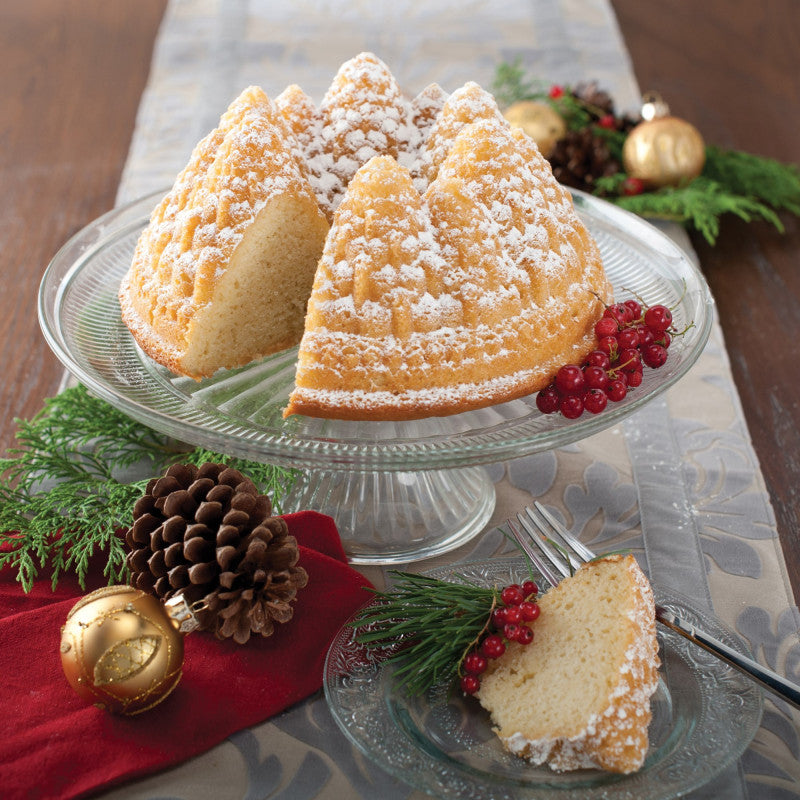 Moule à gâteau Bundt Forêt de sapins Silver - Nordic Ware - Moule à gâteaux - - La Guilde Culinaire
