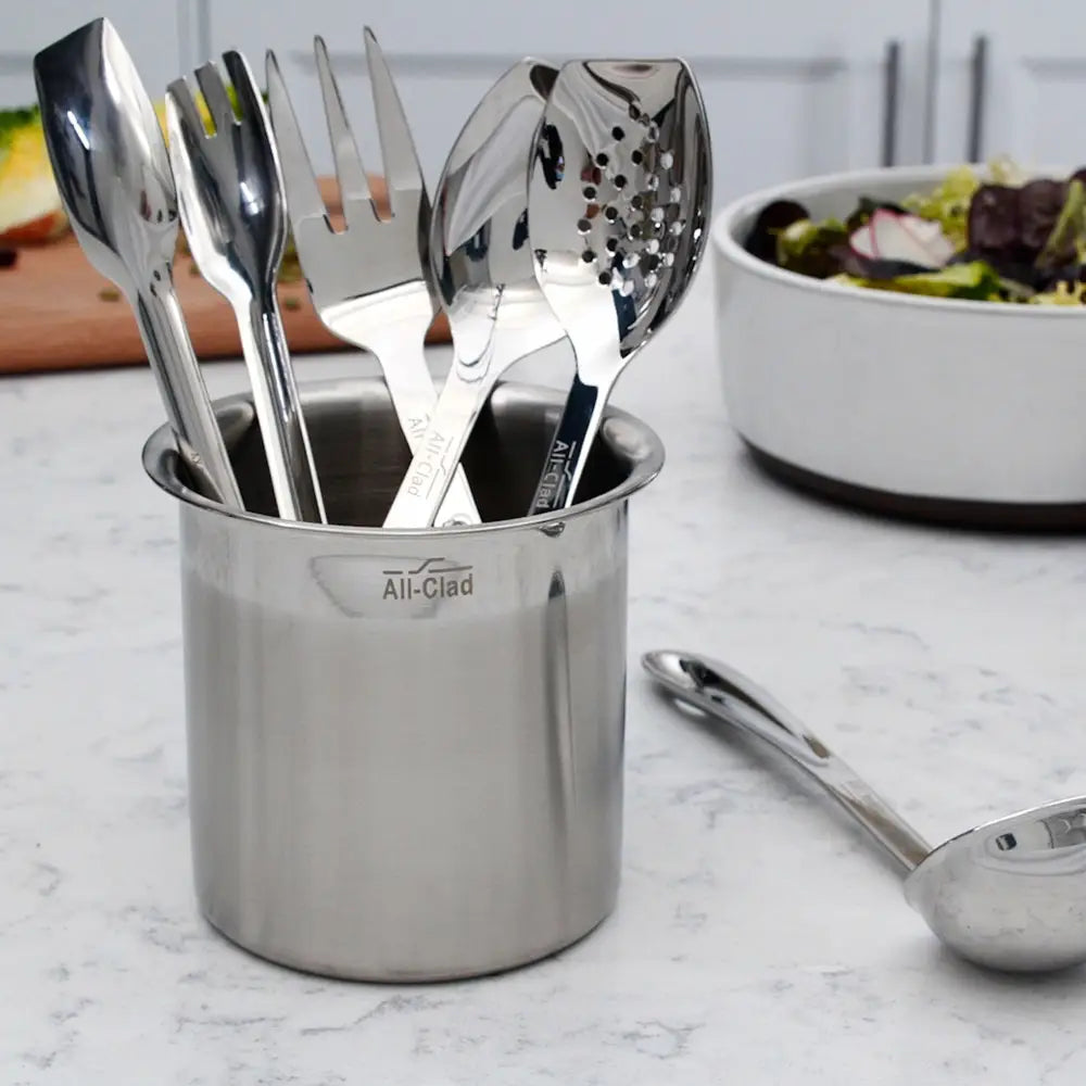Ensemble de 6 Ustensiles de Cuisson et de Service - All-Clad - Pot à ustensile - - La Guilde Culinaire