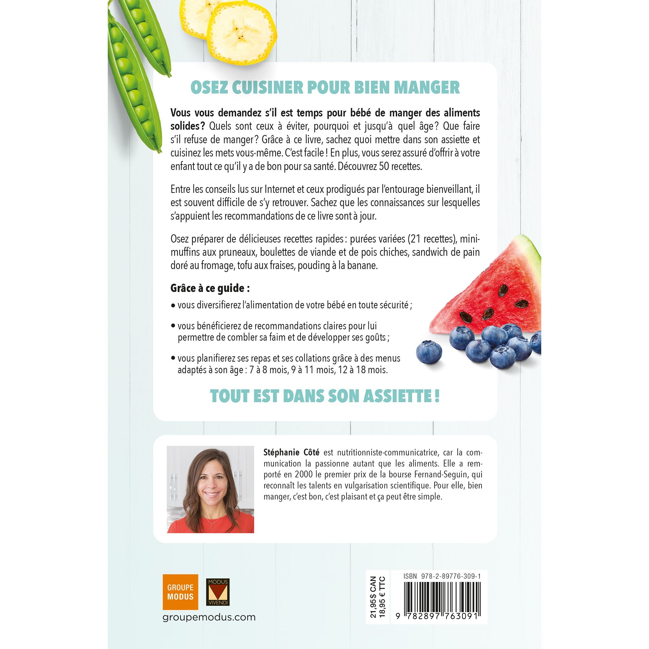Oser cuisiner – Mon bébé - Modus Vivendi Ed. - Livre santé - - La Guilde Culinaire