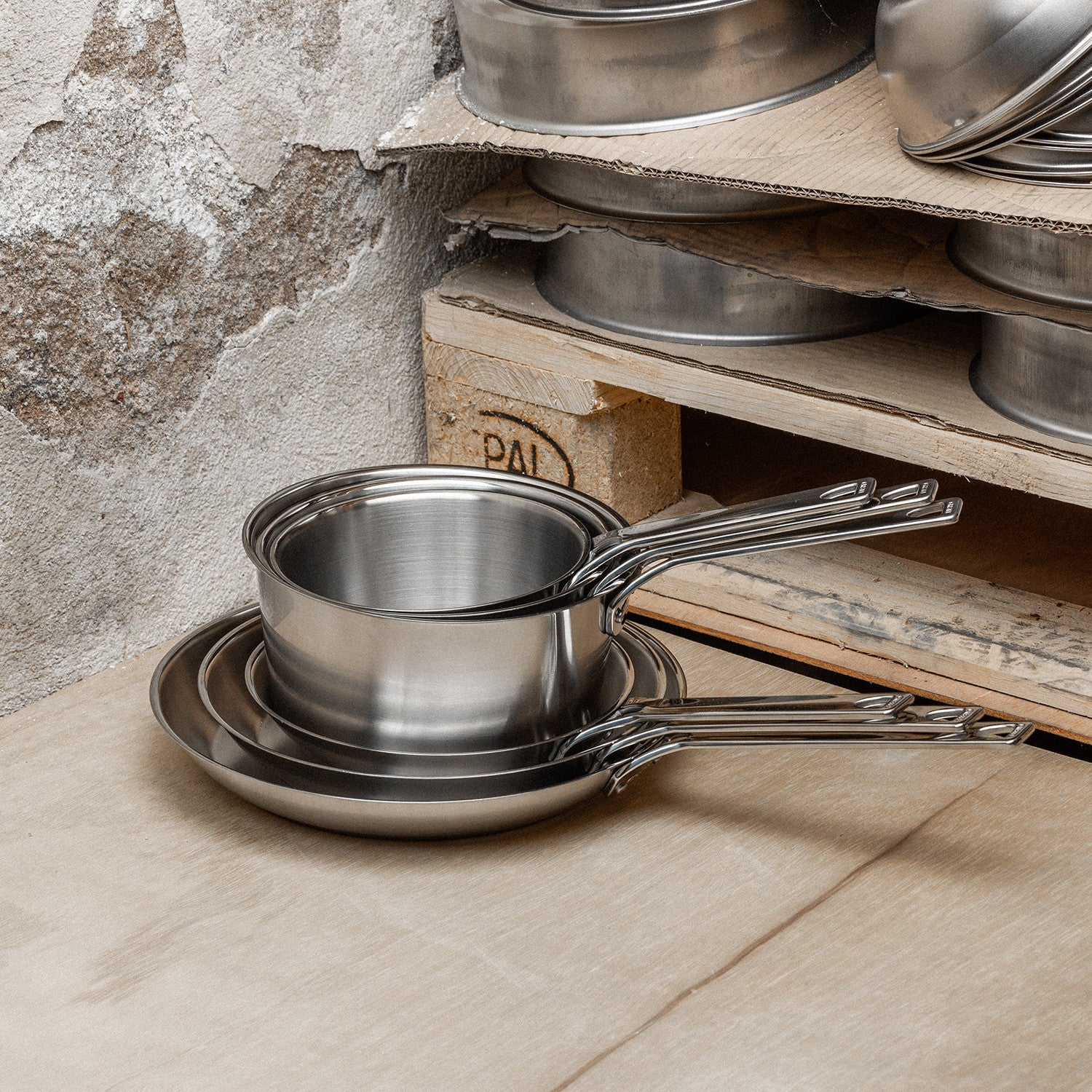 Poêle en Inox Brossé Cristel - Collection 1826 - Cristel - Poêle - - La Guilde Culinaire