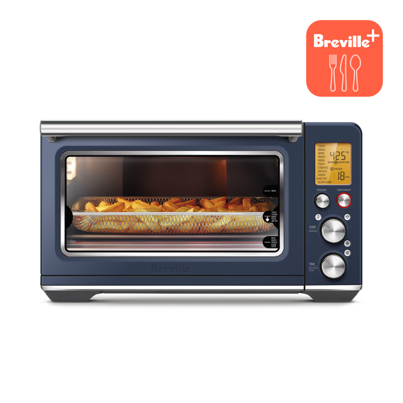 Four the Smart Oven Air Fryer Bleu Damas - Breville - Air fryer - BOV860DBL1BCA1 - La Guilde Culinaire