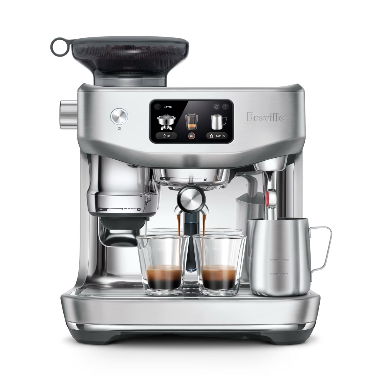 Machine à Café The Oracle Jet Acier inoxydable brossé - Breville - Machine à espresso - BES985BSS1BNA1 - La Guilde Culinaire