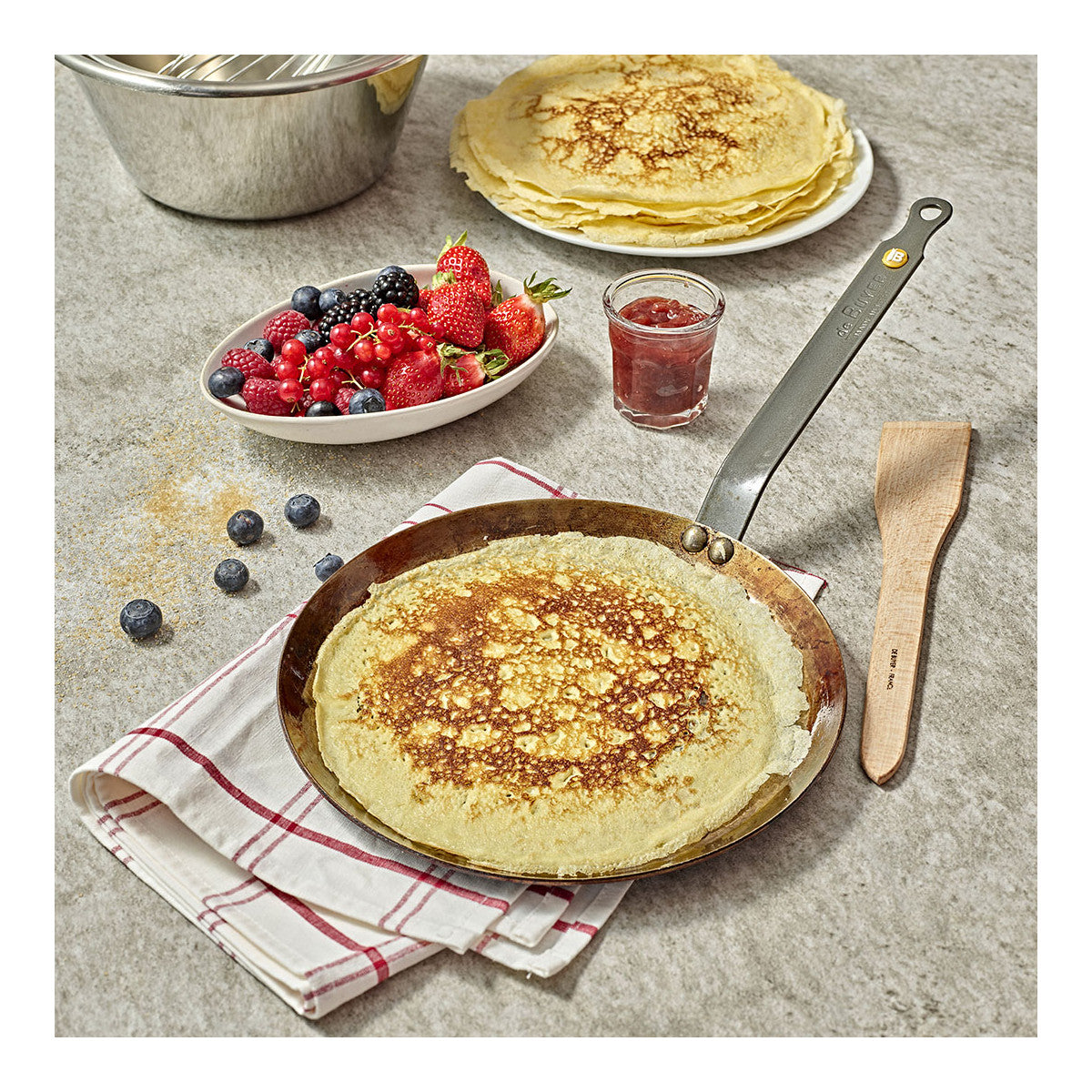 Poêle à crêpes en acier MINERAL B - DeBuyer - DeBuyer - Poêle - - La Guilde Culinaire