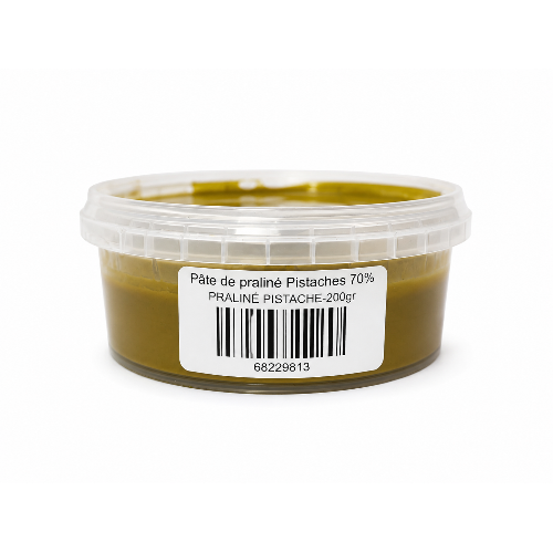 Pâte de praliné Pistaches 70% 200g - Cacao Barry - Praliné - PRALINÉ PISTACHE-200gr - La Guilde Culinaire