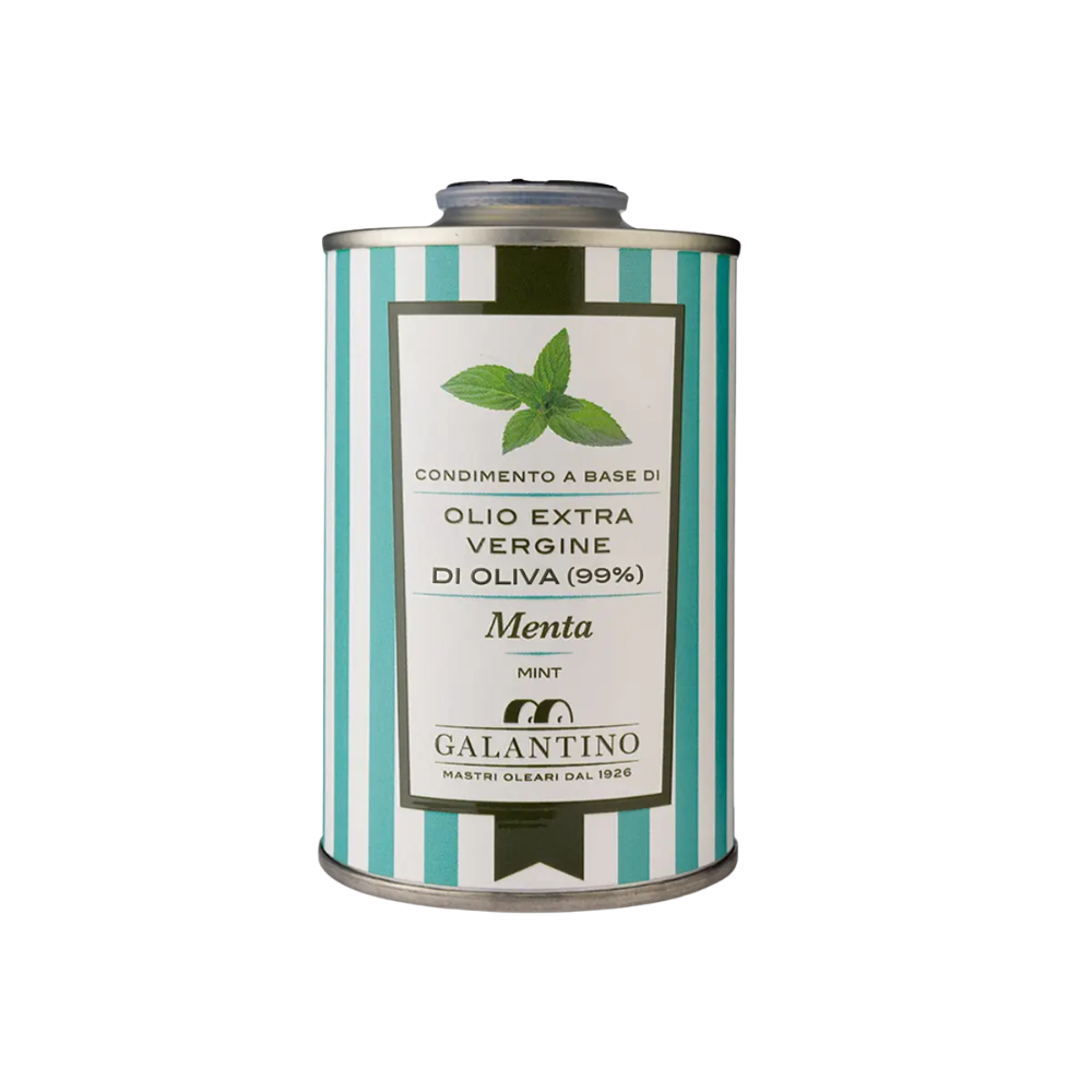 BB - Huile d'olive extra vierge à la Menthe 250ml Galantino ! Bidon 250 ml - Galantino - Huile d'olive - GLAT250ME - La Guilde Culinaire