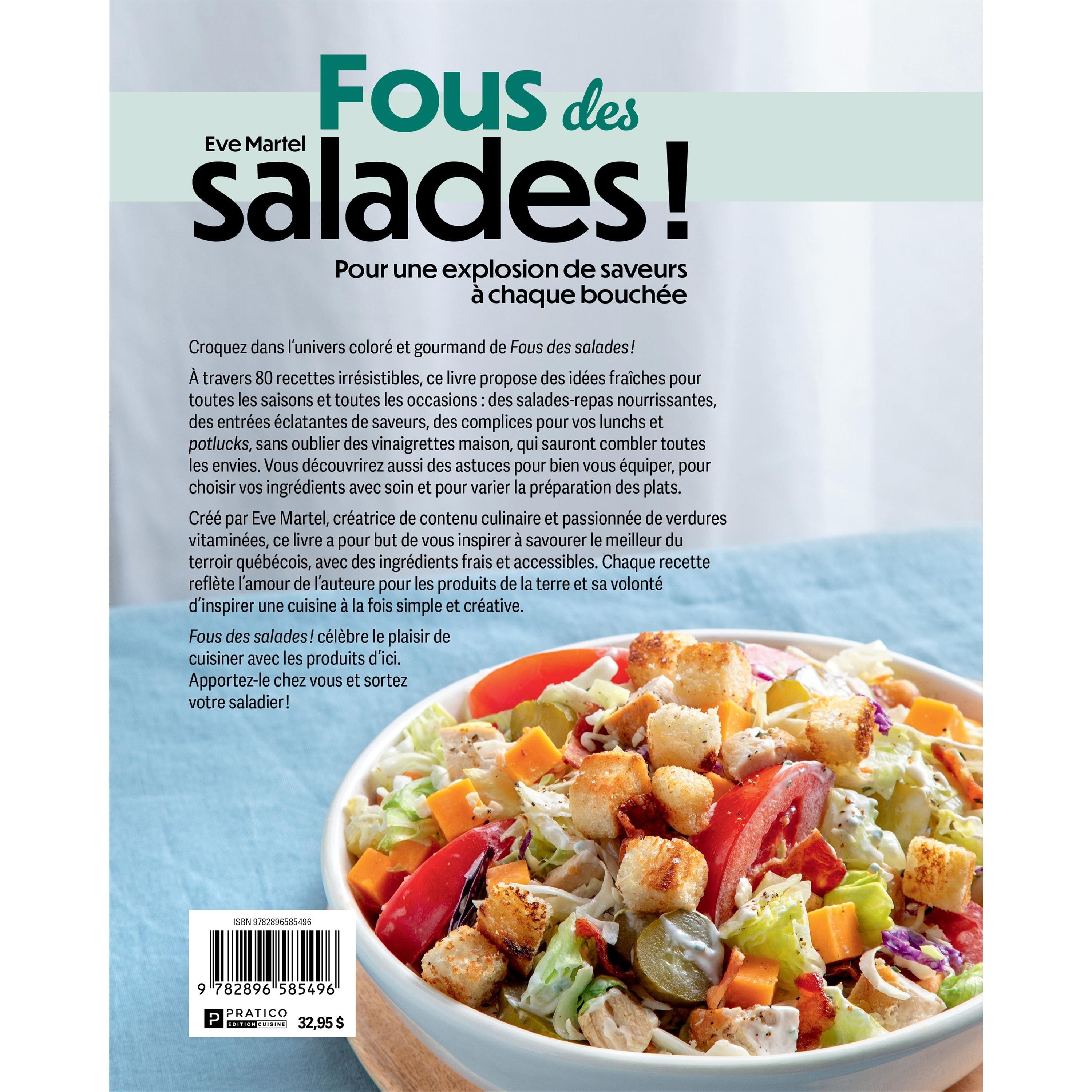 Fous des salades - Pratico Ed. - Livre de cuisine - - La Guilde Culinaire