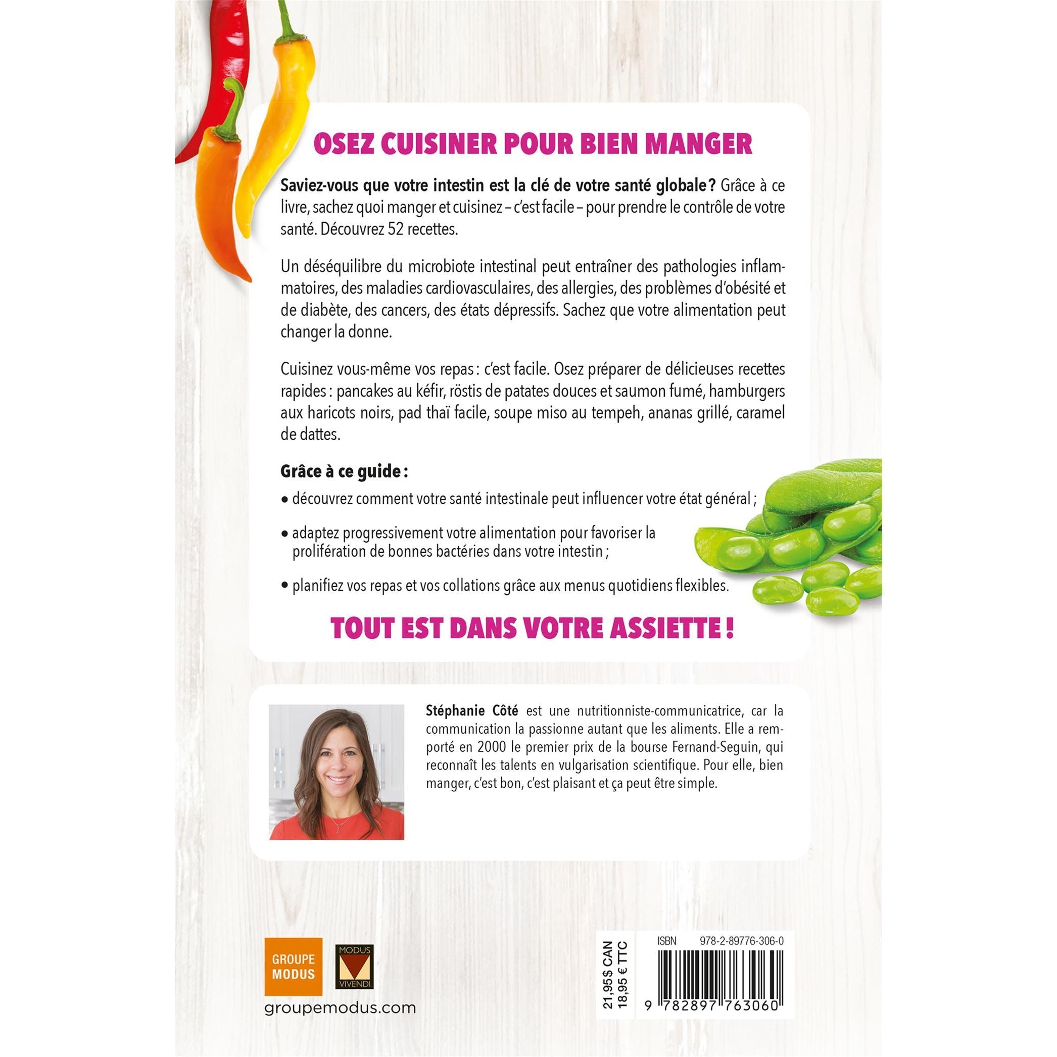 Santé par l'intestin : Clé de votre santé globale - Modus Vivendi Ed. - Livre de cuisine - - La Guilde Culinaire