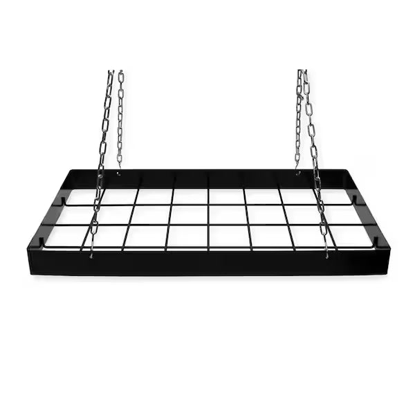 Support à casseroles rectangulaire noir avec 12 crochets - Fox Run - Support a casserole - - La Guilde Culinaire