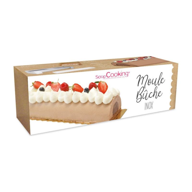 Moule à bûche en inox + 1 insert offert - Scrapcooking - Moule à bûche - - La Guilde Culinaire