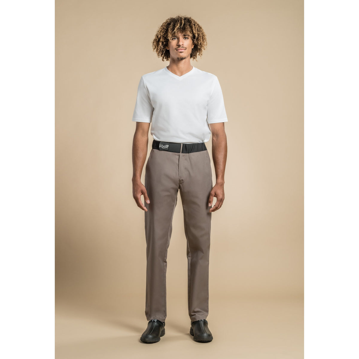 Pantalon de cuisine Sirocco Taupe T0 - US 26/28 EU 36/38 - Clement Design - Pantalon cuisine homme - SIROCCO TAUPE T0 - La Guilde Culinaire