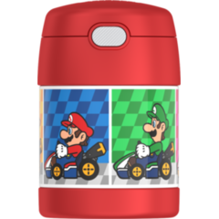 Contenant alimentaire FUNtainer avec cuillère 10oz (290 ml) - Mario Kart - Thermos - Contenant pour aliment - - La Guilde Culinaire