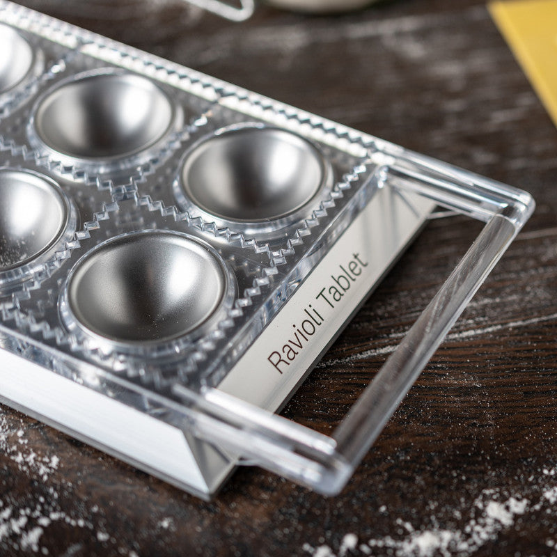 Tablette à raviolis Design Chrome - Marcato Design - Moule à pâtes - - La Guilde Culinaire