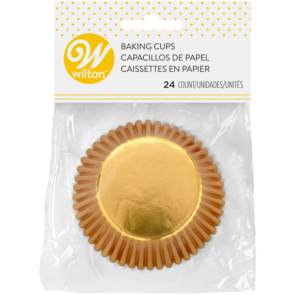 Caissettes à cupcakes dorées - Wilton - Moule à pâtisserie - - La Guilde Culinaire
