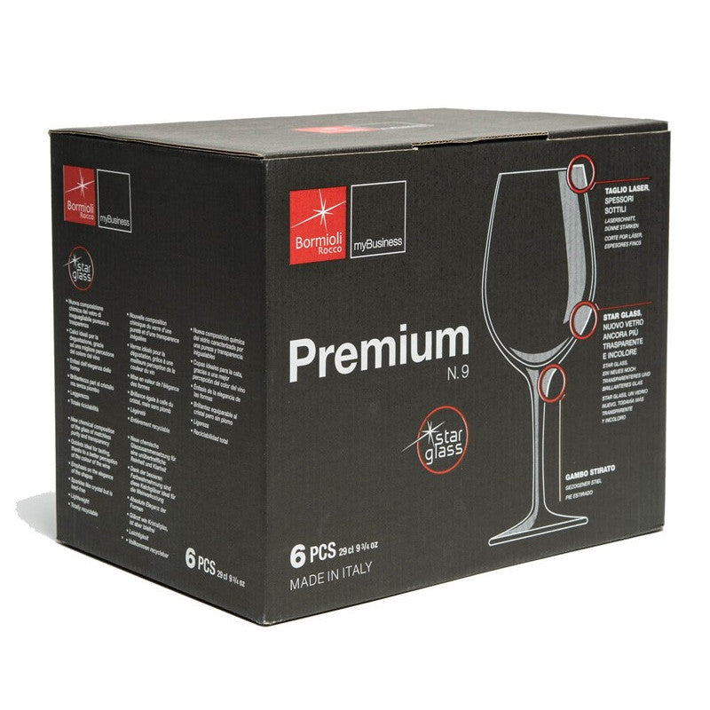 Premium Gran Degustazione n° 9 29 cl – Verres à dégustation en cristal * - Bormioli Rocco - Verre à vin - - La Guilde Culinaire