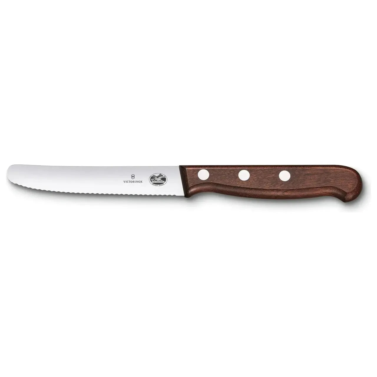 Wood Couteau à tomates et à table manche en bois 11cm-4.25'' - Victorinox - Couteau de table - - La Guilde Culinaire